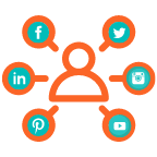 Social Media- inbound services icon